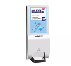 Wall Mounted LCD Advertising Screen 21.5 Inch Dynamic Digital Signage With 1000ml Sanitizer Bottle