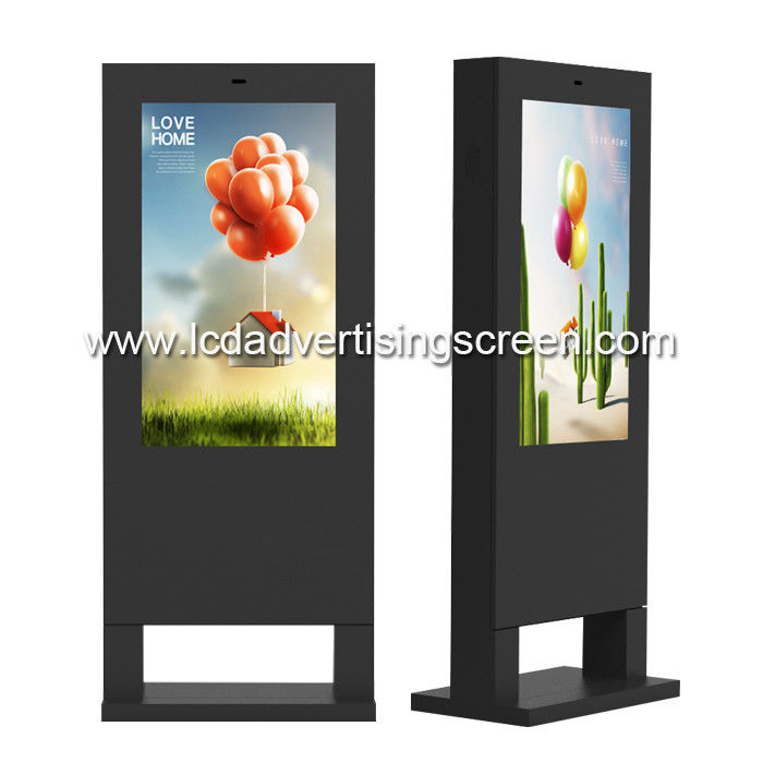 55" Floor Stand Outdoor Digital Signage Display With Android WIFI