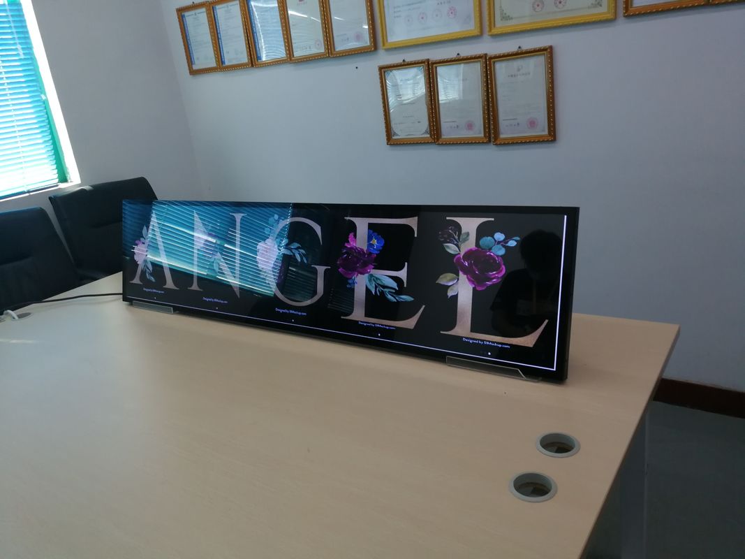 Shop Window Stretched Bar Display High Brightness 700 Nits 1920 * 450 Resolution