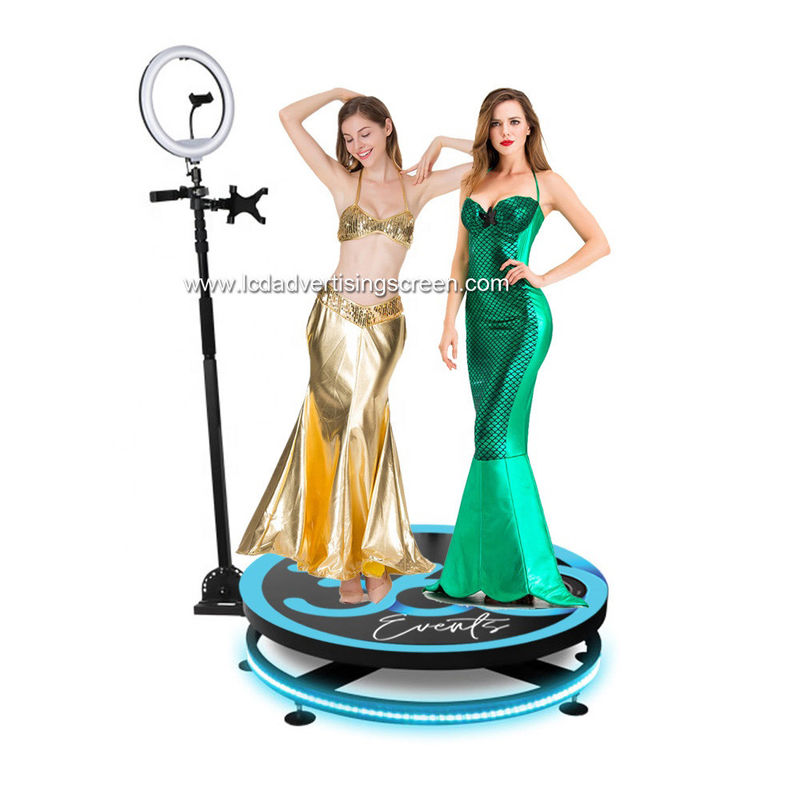 Live Show 360 Degree Rotation Selfie Photo Booth Stand For Wedding Party