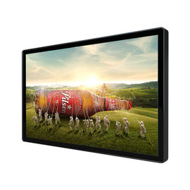 Super Thin Wall Mounted LCD Advertising Screen With Remote Control System